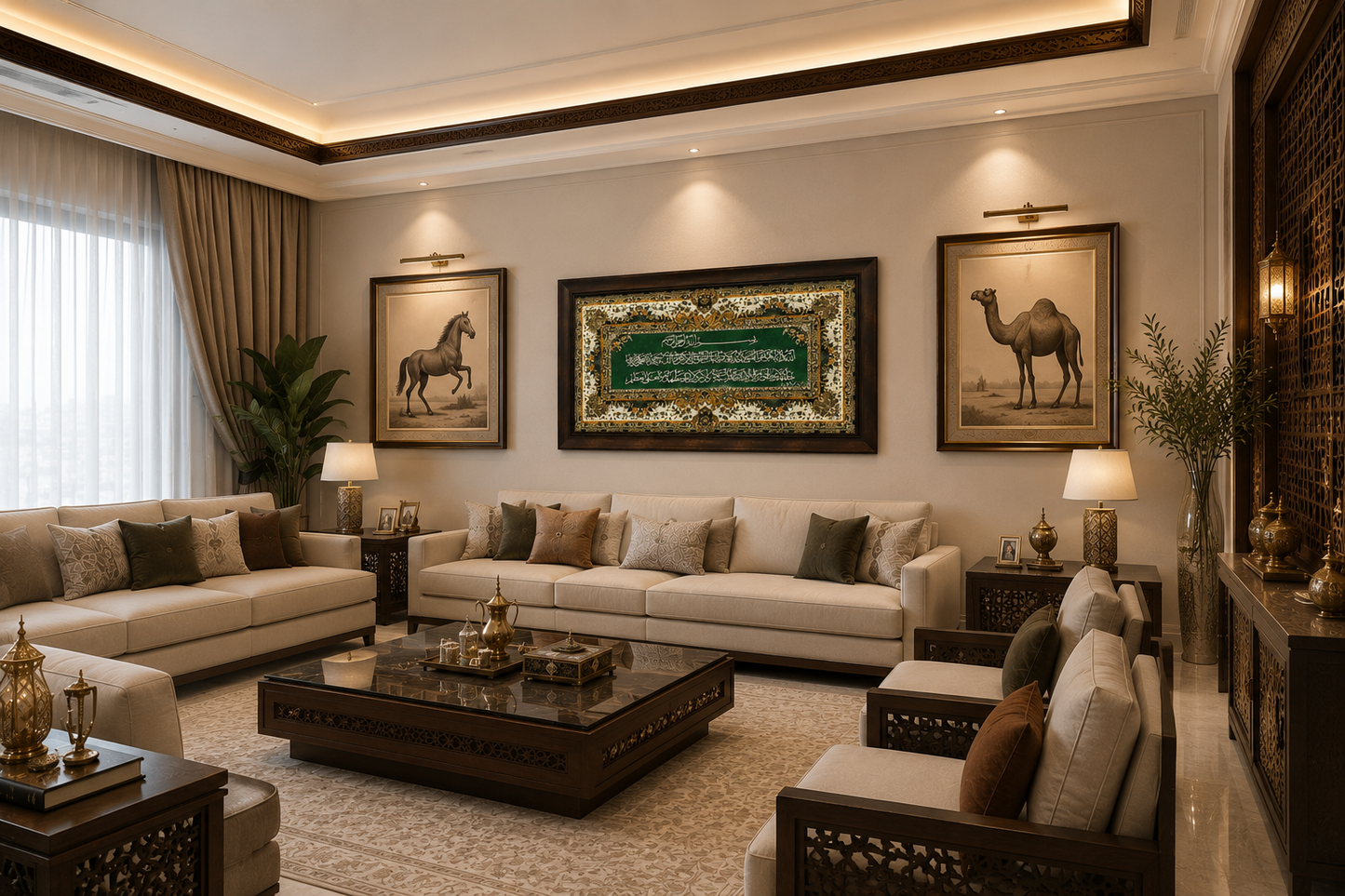Elegant Islamic Calligraphy Frame - 65x110cm