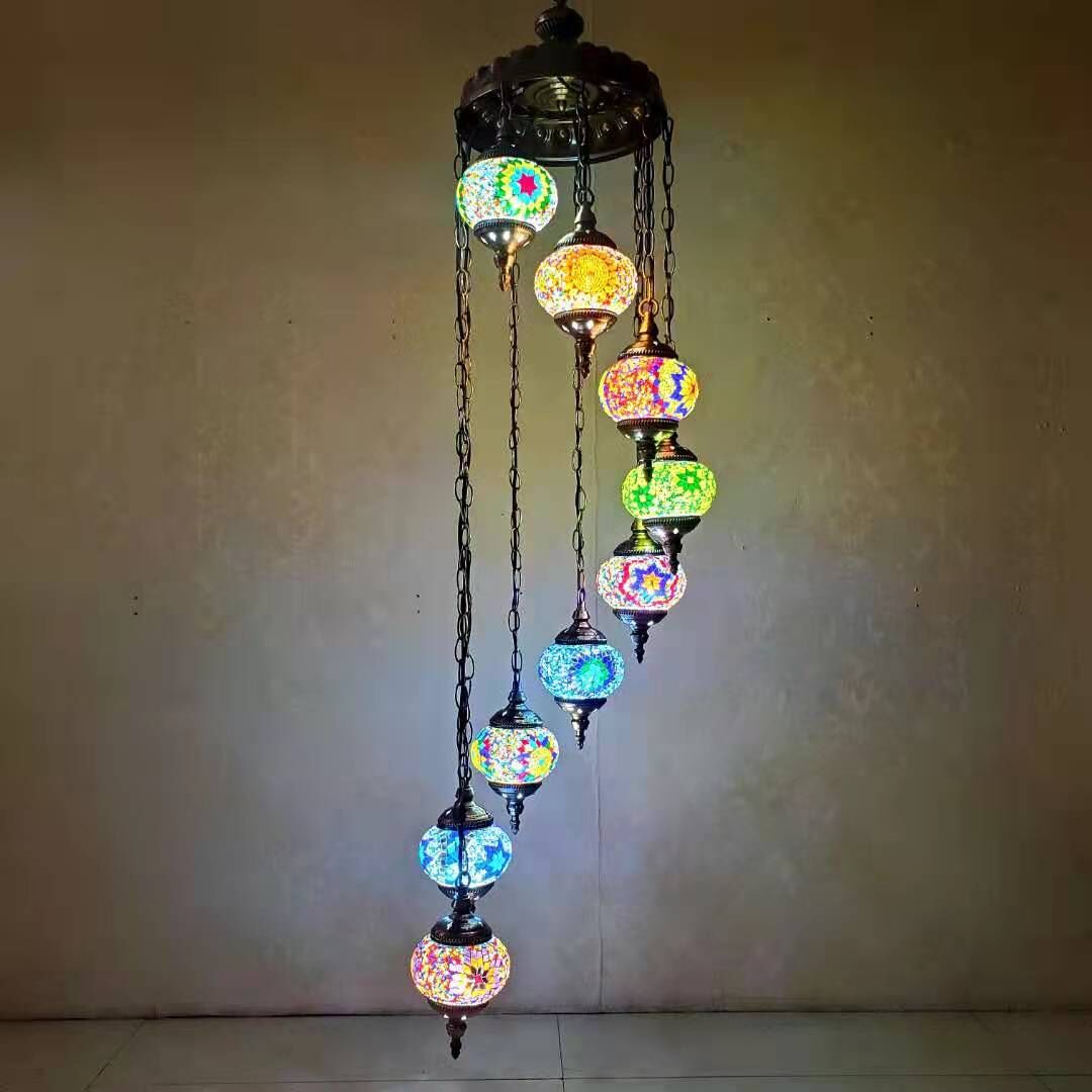 Spiral design ceiling lamps