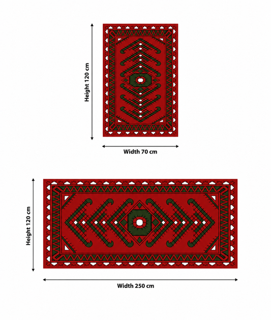 Luxurious Velvet Prayer Mat for 5 Person (Ds03)