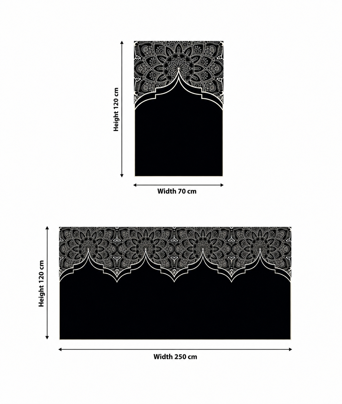 Luxurious Velvet Prayer Mat for 5 Person (Ds01)
