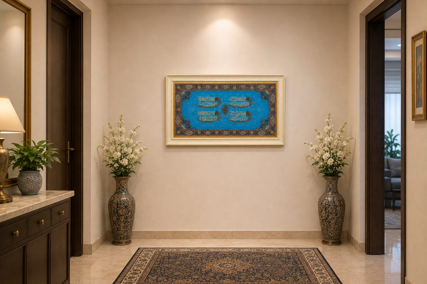 Elegant Islamic Calligraphy Frame - 65x110cm