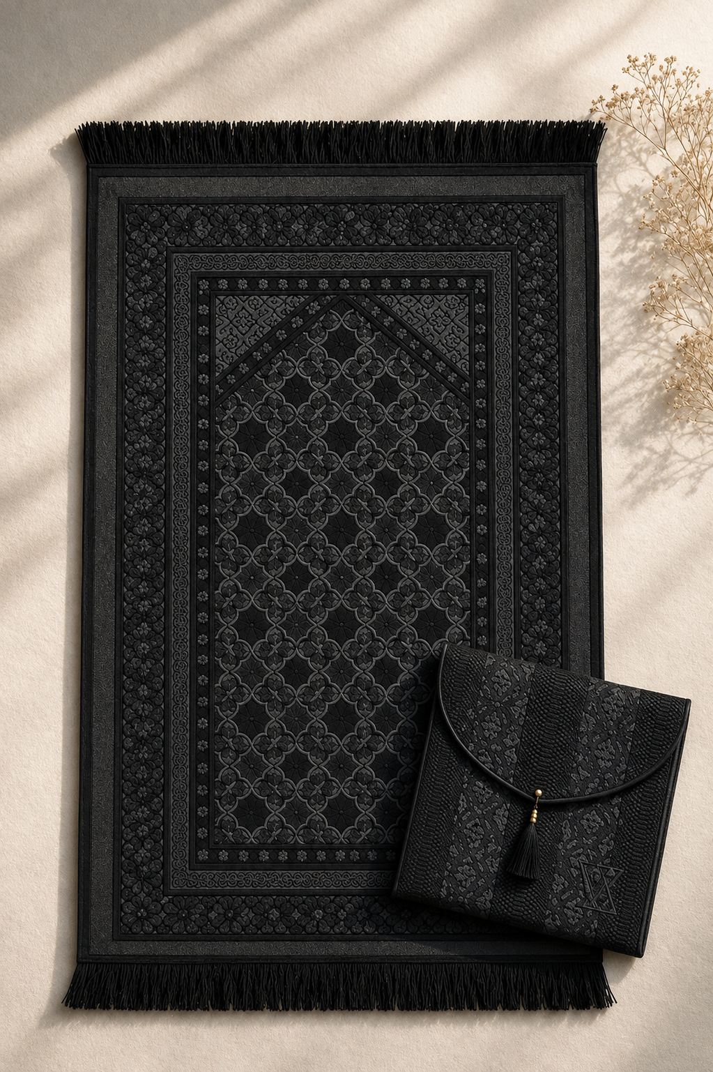 Noir Elegance prayer mat from Masra