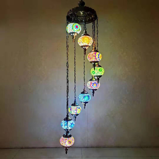 Spiral design ceiling lamps