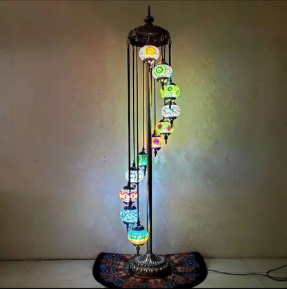 Ottoman Cascade Turkish Mosaic Floor Lamp - 2008-11F