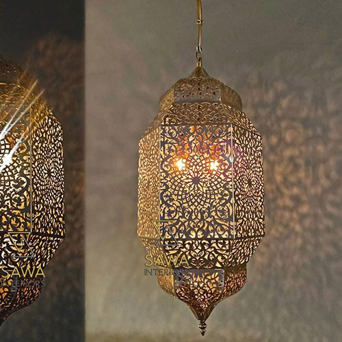 ANTIQUE BRASS CHANDELIER