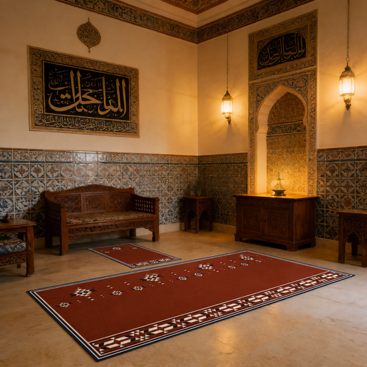 Luxurious Velvet Prayer Mat for 5 Person (Ds10)