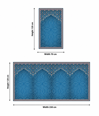 Luxurious Velvet Prayer Mat for 5 person (Ds05)