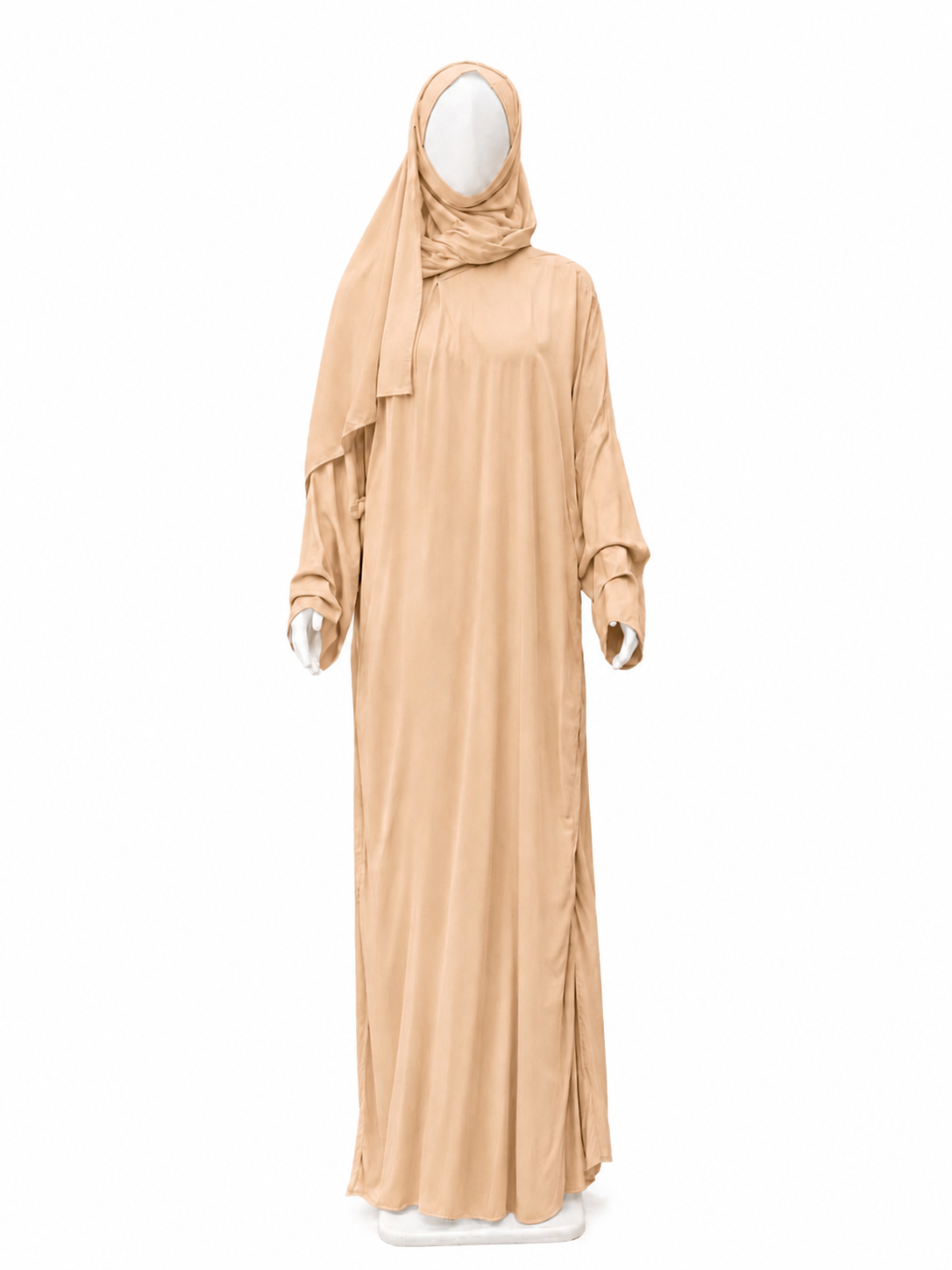 Safa Turkish Cotton Prayer Dress - Light Peach
