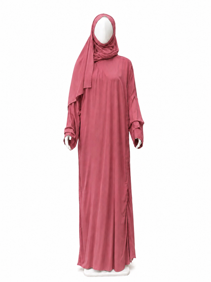 Safa Turkish Cotton Prayer Dress - Light Peach
