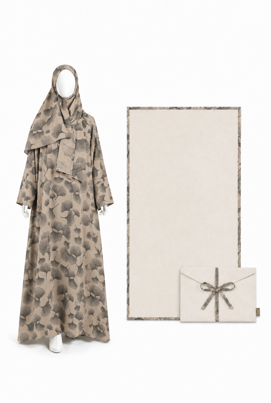 Dark Ivory Ginkgo - Prayer Dress (Set of 3)