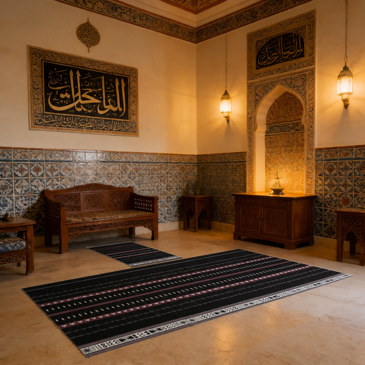 Luxurious Velvet Prayer Mat for 5 Person (Ds09)